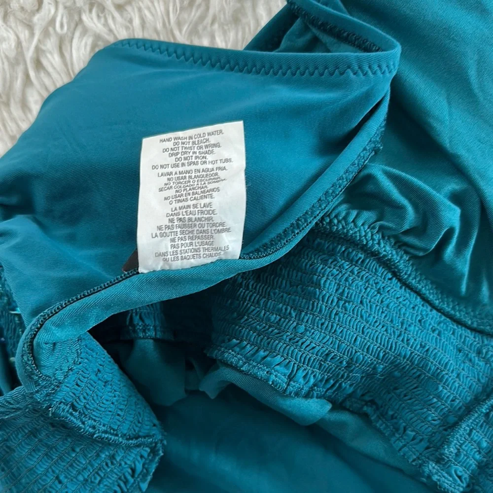 DKNY Teal One-Piece Swimsuit - Picture 12 of 12